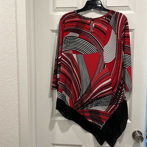 Blouse Red/black pattern. Cato. - Picture 4 of 9